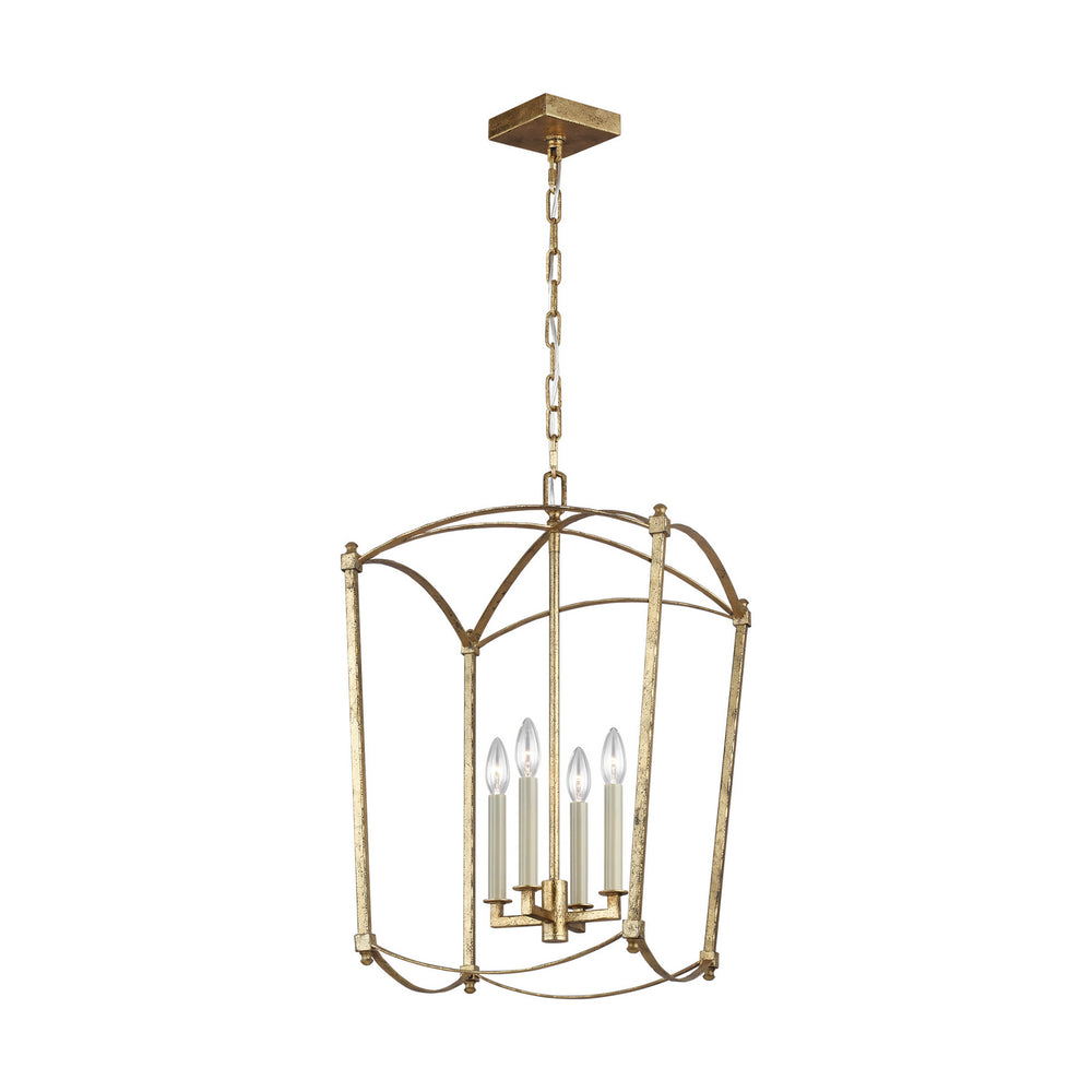 Visual Comfort Studio Canada - Four Light Lantern - Thayer - Antique Gild- Union Lighting Luminaires Decor