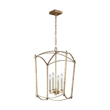 Visual Comfort Studio Canada - Four Light Lantern - Thayer - Antique Gild- Union Lighting Luminaires Decor