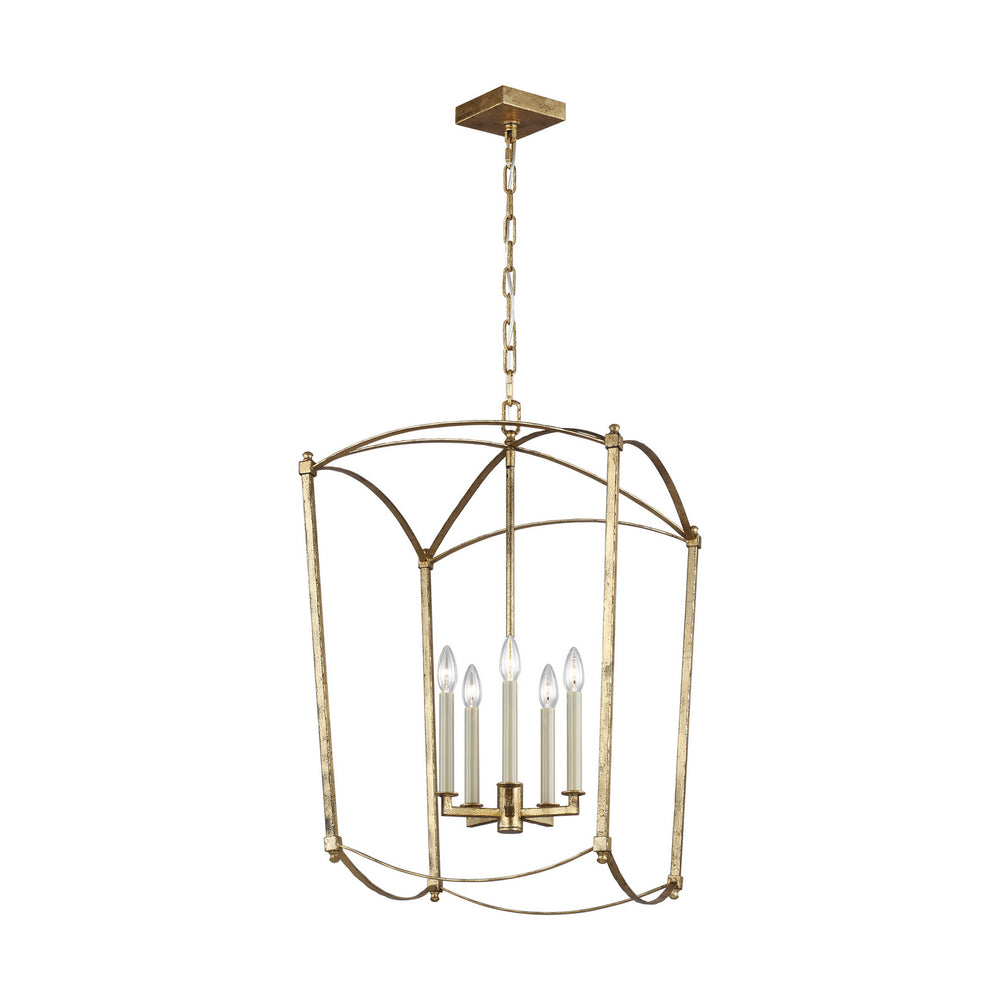 Visual Comfort Studio Canada - Five Light Lantern - Thayer - Antique Gild- Union Lighting Luminaires Decor