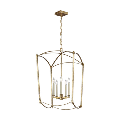 Visual Comfort Studio Canada - Five Light Lantern - Thayer - Antique Gild- Union Lighting Luminaires Decor