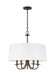 Generation Lighting Canada - Five Light Chandelier - Seville - Bronze- Union Lighting Luminaires Decor