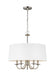 Generation Lighting Canada - Five Light Chandelier - Seville - Brushed Nickel- Union Lighting Luminaires Decor