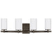 Generation Lighting Canada - Four Light Wall / Bath - Alturas - Brushed Oil Rubbed Bronze- Union Lighting Luminaires Decor