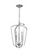 Generation Lighting Canada - Three Light Hall / Foyer - Romee - Chrome- Union Lighting Luminaires Decor