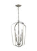 Generation Lighting Canada - Six Light Hall / Foyer - Romee - Brushed Nickel- Union Lighting Luminaires Decor