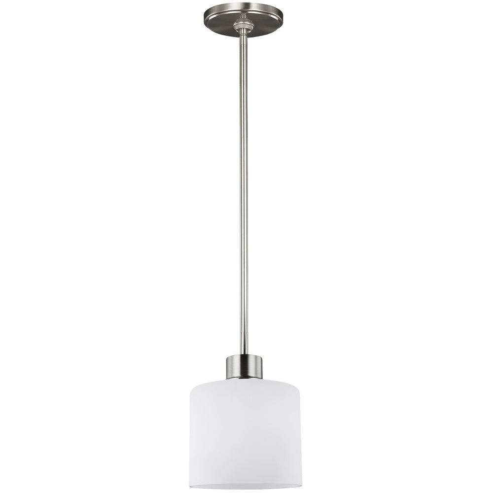 Generation Lighting Canada - One Light Mini-Pendant - Canfield - Brushed Nickel- Union Lighting Luminaires Decor