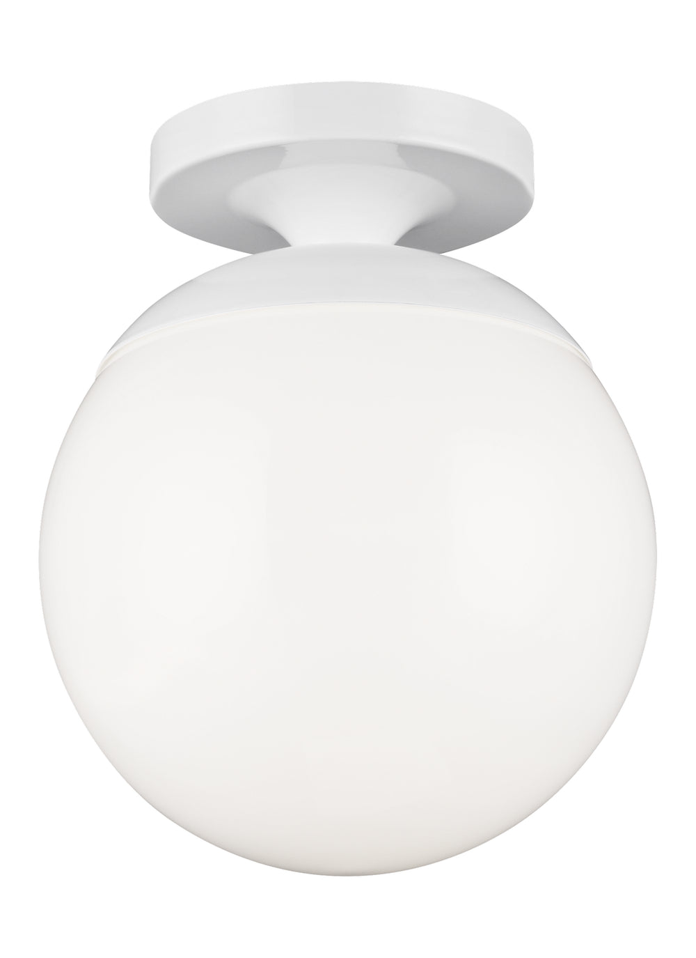 Visual Comfort Studio Canada - One Light Wall / Ceiling Semi-Flush Mount - Leo - Hanging Globe - White- Union Lighting Luminaires Decor