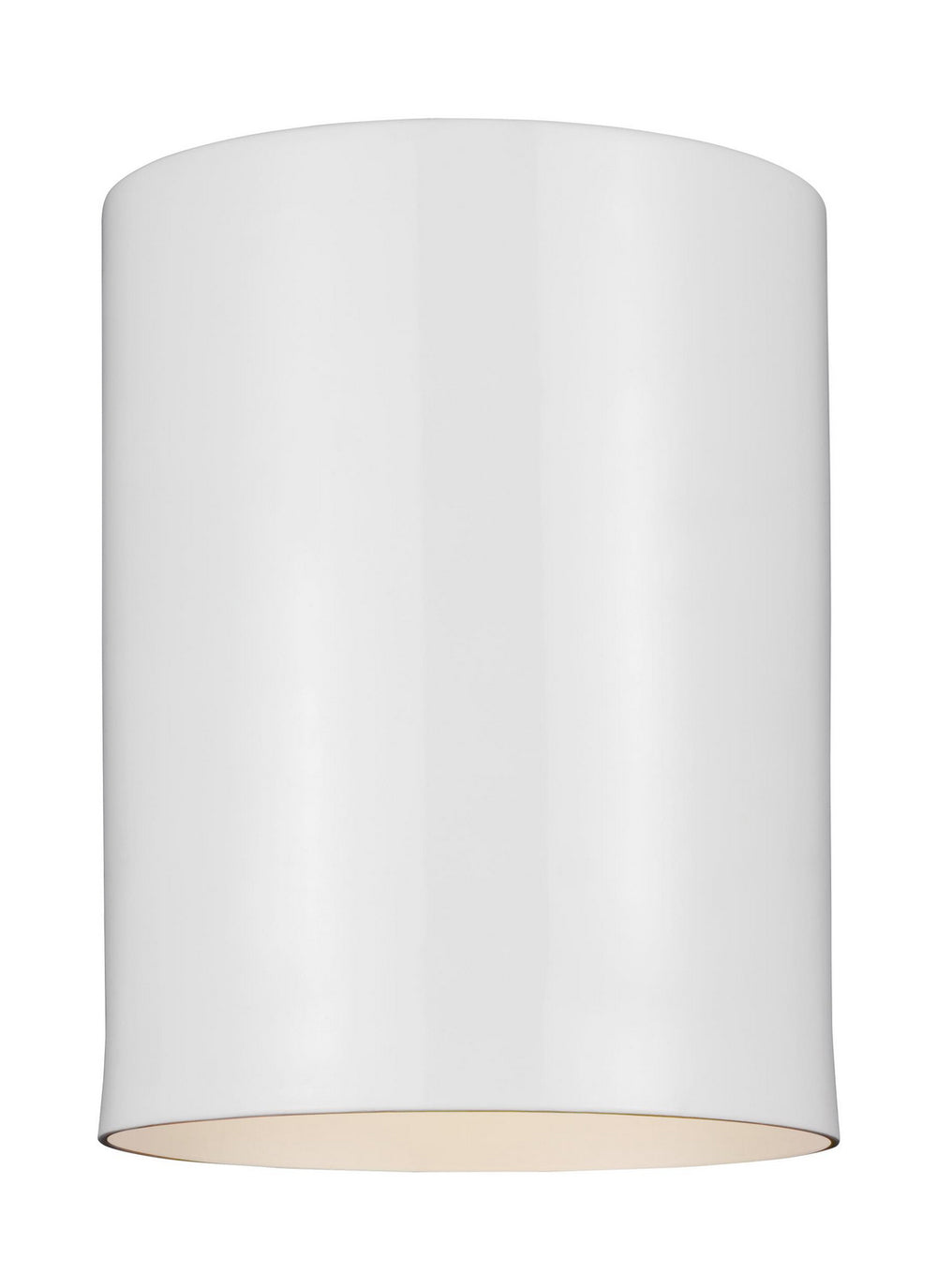 Visual Comfort Studio Canada - One Light Outdoor Flush Mount - Outdoor Cylinders - White- Union Lighting Luminaires Decor