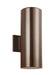 Visual Comfort Studio Canada - Two Light Outdoor Wall Lantern - Outdoor Cylinders - Bronze- Union Lighting Luminaires Decor