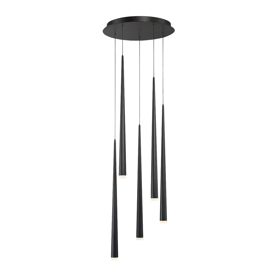 Modern Forms Canada - LED Pendant - Cascade - Black- Union Lighting Luminaires Decor