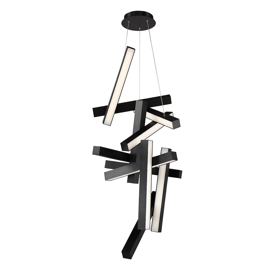 Modern Forms Canada - LED Chandelier - Chaos - Black- Union Lighting Luminaires Decor