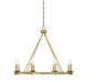 Savoy House - Eight Light Chandelier - Middleton - Warm Brass- Union Lighting Luminaires Decor