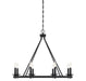 Savoy House - Eight Light Chandelier - Middleton - Matte Black- Union Lighting Luminaires Decor