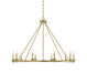 Savoy House - Ten Light Chandelier - Middleton - Warm Brass- Union Lighting Luminaires Decor