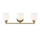 Savoy House Canada - Three Light Bath Bar - Melrose - Warm Brass- Union Lighting Luminaires Decor