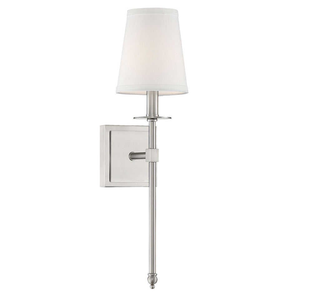 Savoy House Canada - One Light Wall Sconce - Monroe - Satin Nickel- Union Lighting Luminaires Decor