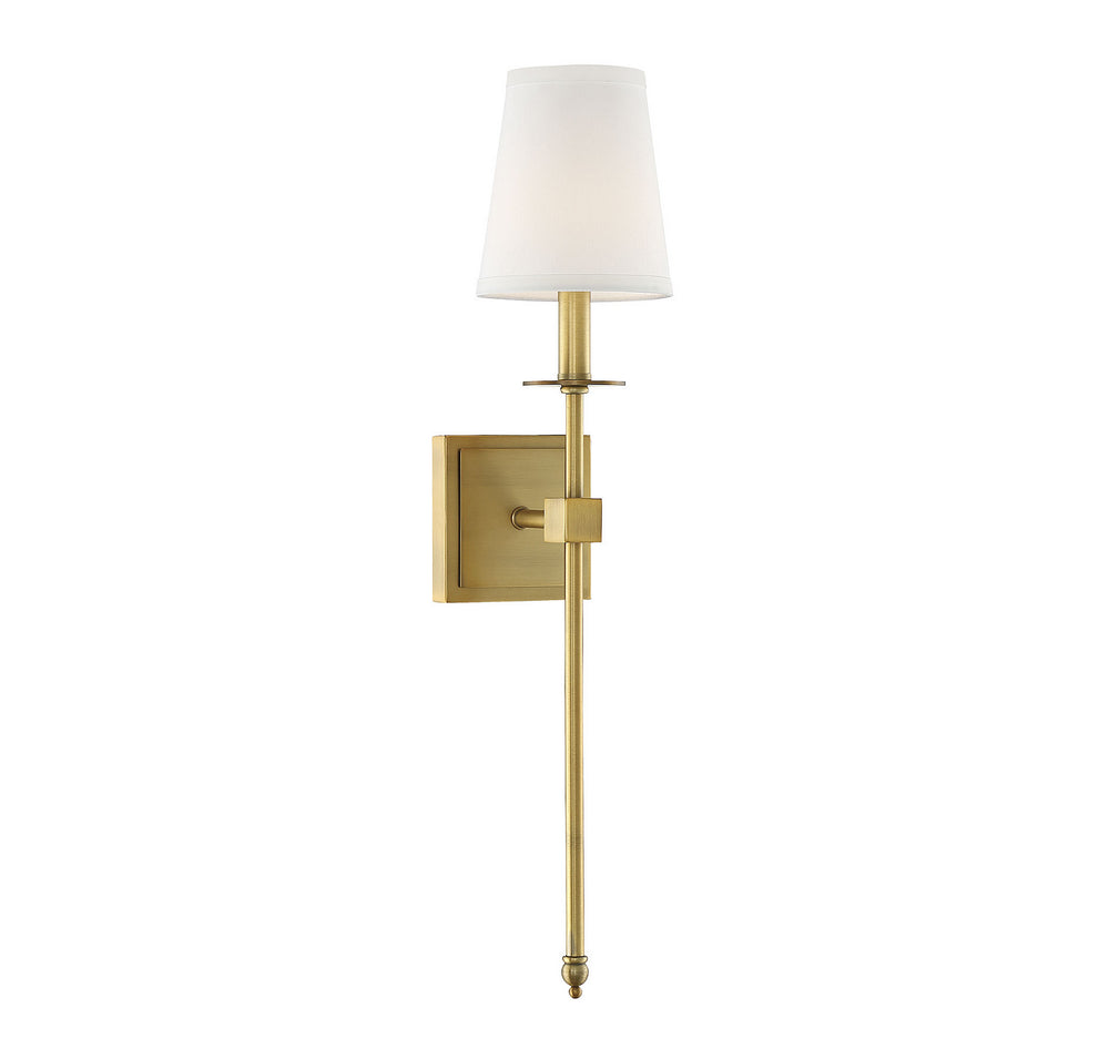 Savoy House Canada - One Light Wall Sconce - Monroe - Warm Brass- Union Lighting Luminaires Decor
