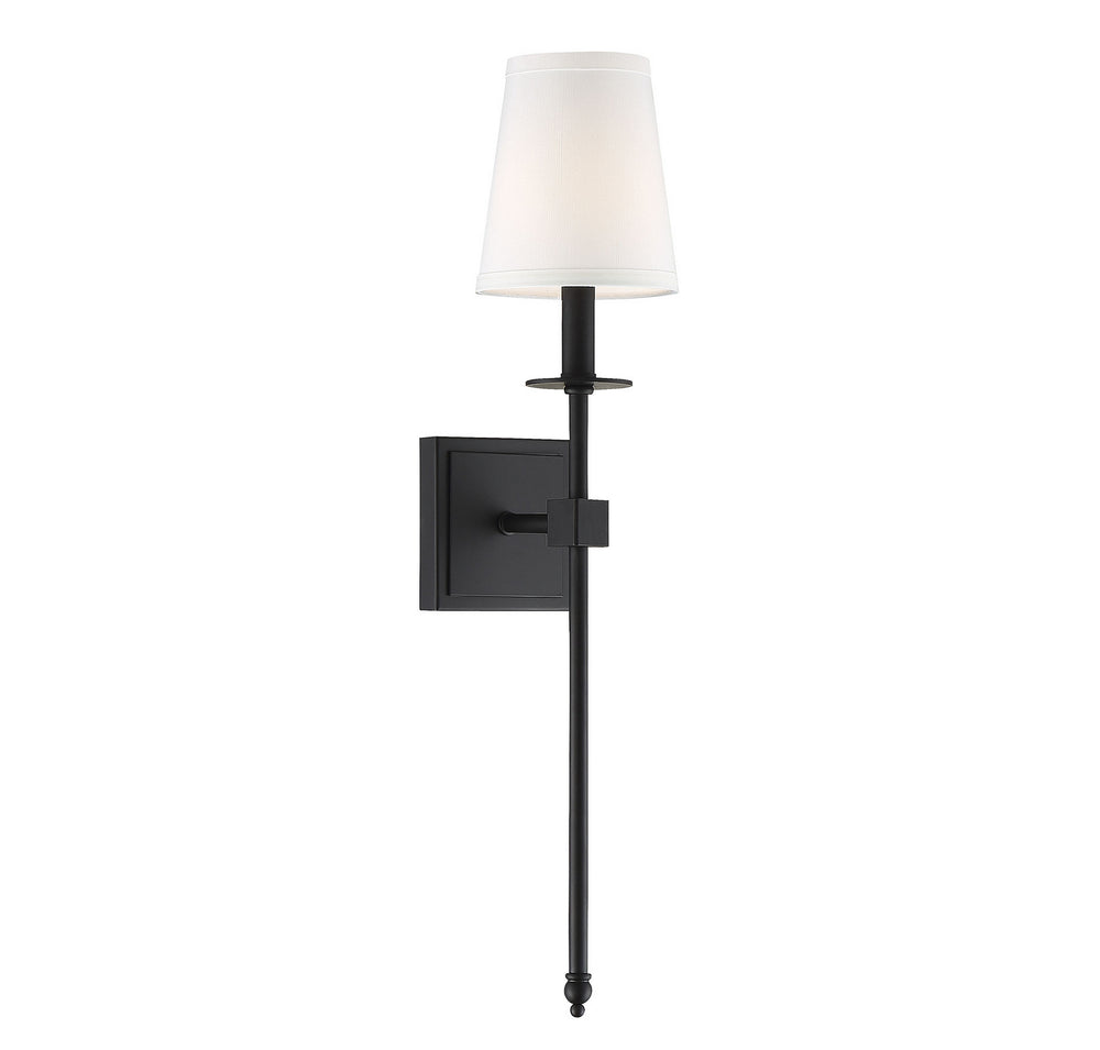 Savoy House Canada - One Light Wall Sconce - Monroe - Matte Black- Union Lighting Luminaires Decor