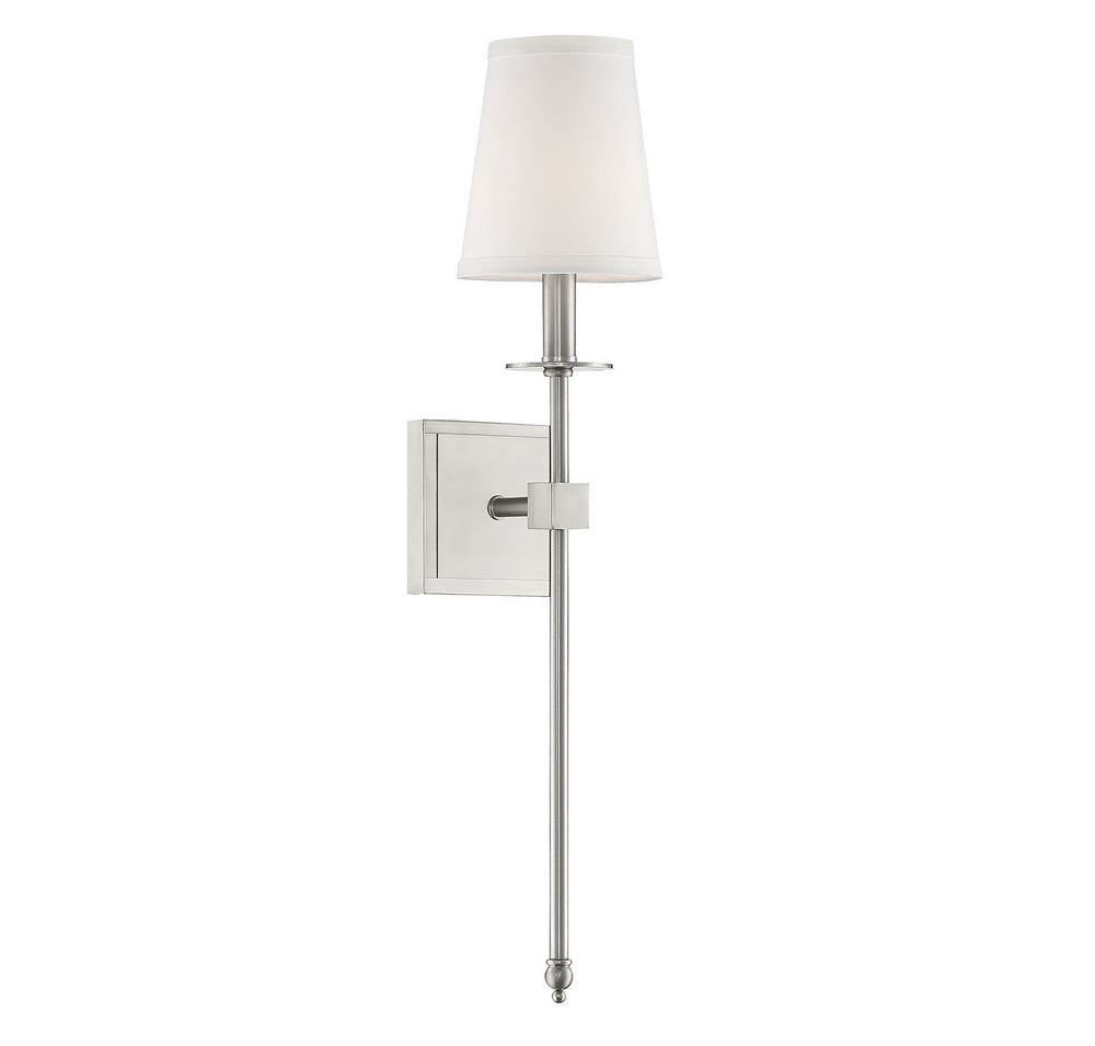 Savoy House Canada - One Light Wall Sconce - Monroe - Satin Nickel- Union Lighting Luminaires Decor
