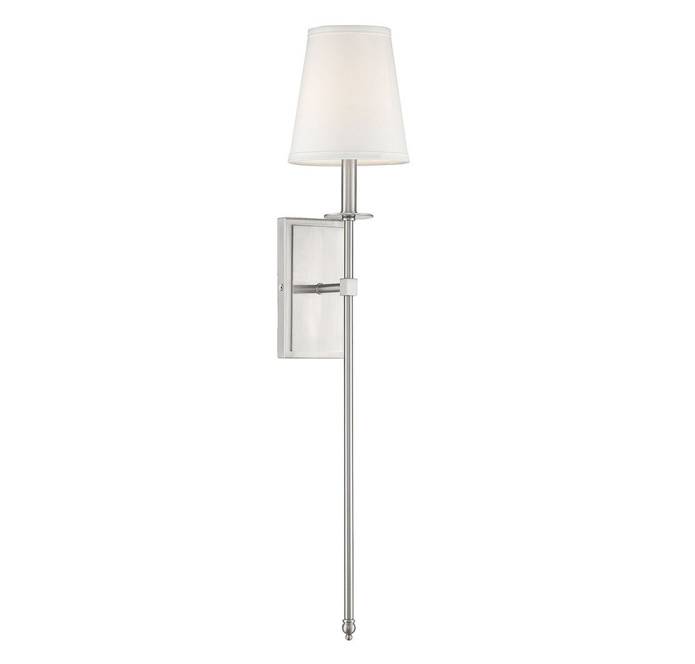 Savoy House Canada - One Light Wall Sconce - Monroe - Satin Nickel- Union Lighting Luminaires Decor