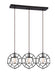 Matteo Canada - Three Light Pendant - Geometry - Rusty Black- Union Lighting Luminaires Decor