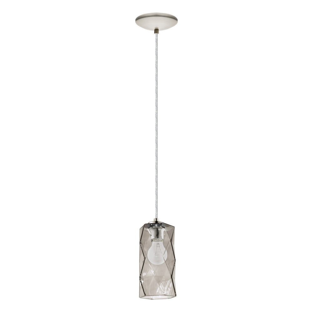Eglo Canada - One Light Pendant - Estevau - Satin Nickel- Union Lighting Luminaires Decor