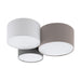 Eglo Canada - Three Light Ceiling Mount - Pastore 1 - Taupe/White/Grey- Union Lighting Luminaires Decor
