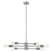 Eglo Canada - Six Light Chandelier - Willlsboro - Polished Nickel- Union Lighting Luminaires Decor