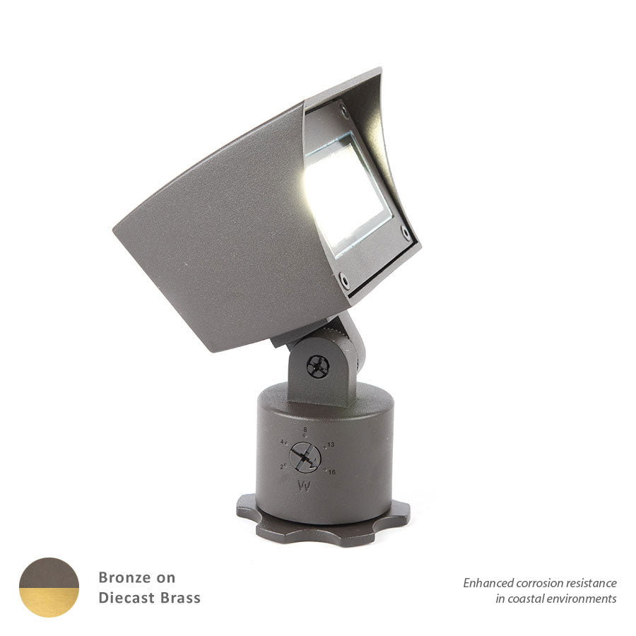 W.A.C. Canada - LED Flood Light - 5021 - Bronze on Brass- Union Lighting Luminaires Decor