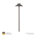 W.A.C. Canada - LED Area Light - Tiki - Bronze on Brass- Union Lighting Luminaires Decor