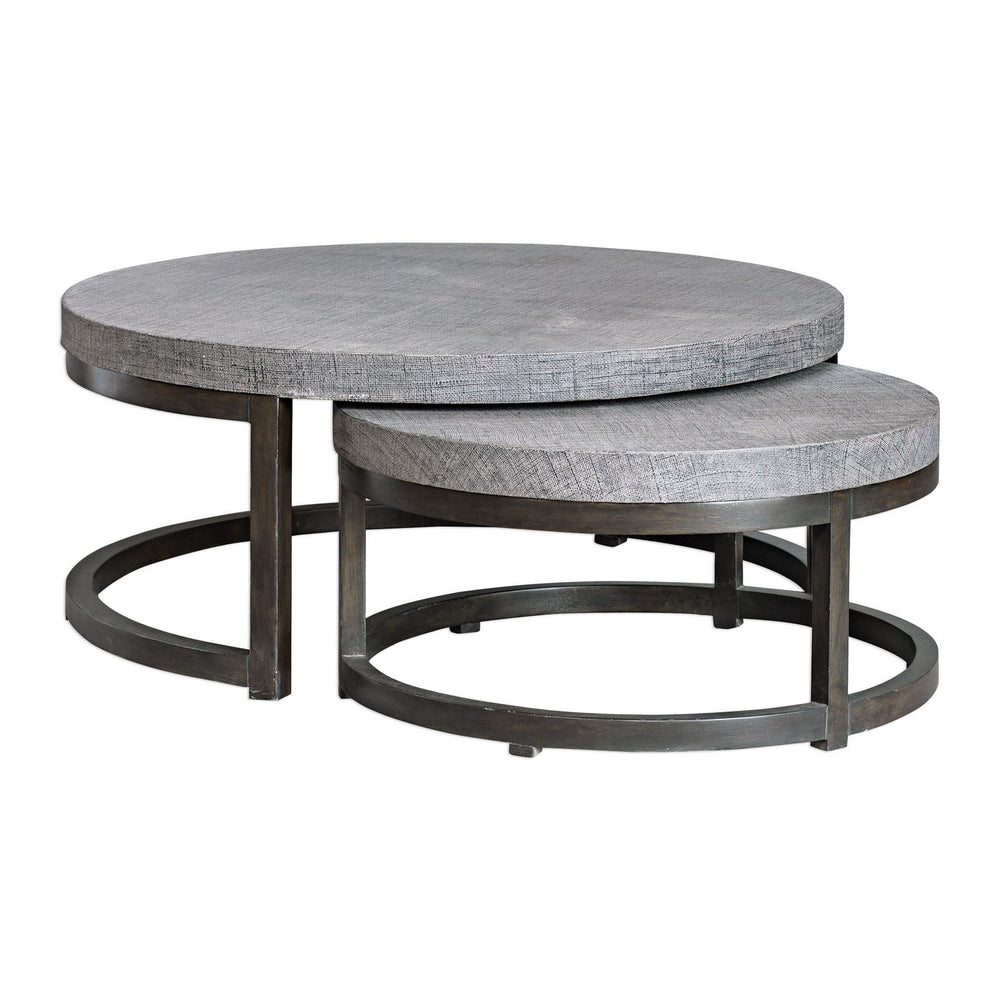 Uttermost - Nesting Tables, Set/2 - Aiyara - Rubbed Black Coffee- Union Lighting Luminaires Decor