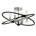 Dainolite Canada - Four Light Semi Flush Mount - Paloma - Polished Chrome- Union Lighting Luminaires Decor