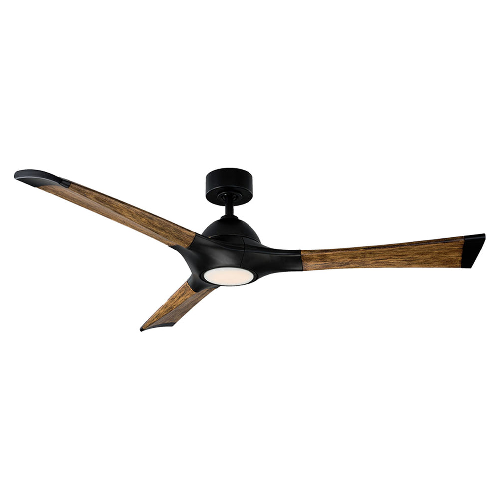 Modern Forms Fans Canada - 60" Ceiling Fan - Woody - Matte Black/Distressed Koa- Union Lighting Luminaires Decor