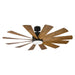 Modern Forms Fans Canada - 60" Ceiling Fan - Windflower - Matte Black/Distressed Koa- Union Lighting Luminaires Decor