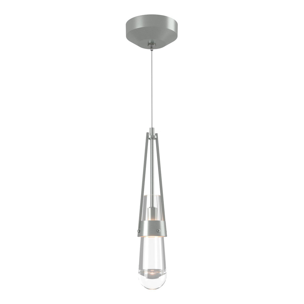 Hubbardton Forge - One Light Mini Pendant - Link - Vintage Platinum- Union Lighting Luminaires Decor