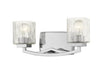 Z-Lite Canada - Two Light Vanity - Zaid - Chrome- Union Lighting Luminaires Decor