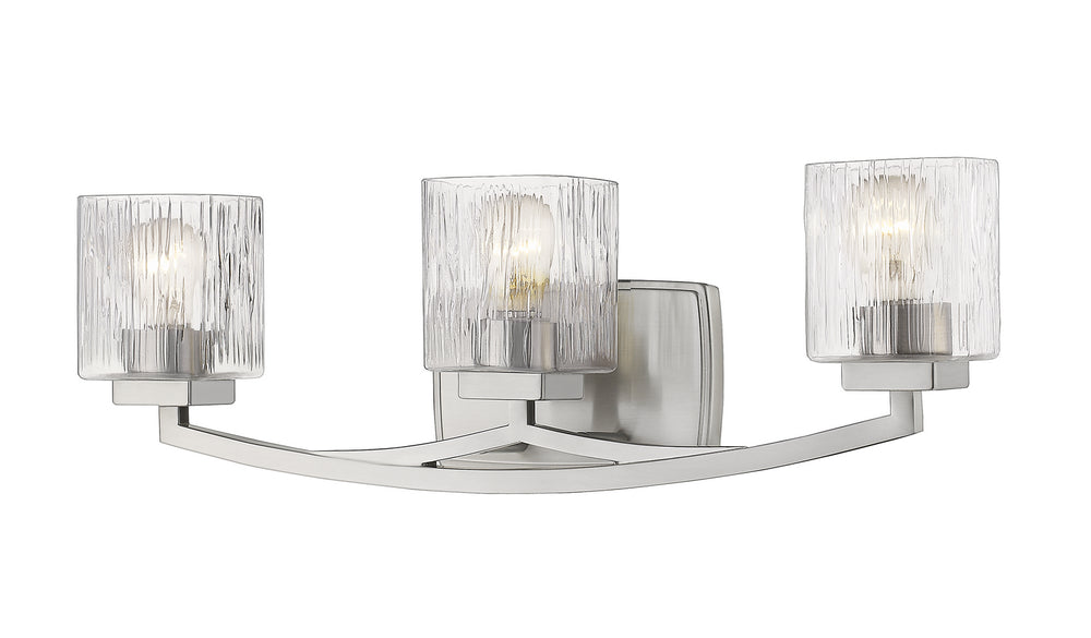 Z-Lite Canada - Three Light Vanity - Zaid - Brushed Nickel- Union Lighting Luminaires Decor