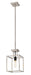 Z-Lite Canada - One Light Pendant - Quadra - Brushed Nickel + Matte Black- Union Lighting Luminaires Decor