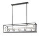 Z-Lite Canada - Ten Light Linear Chandelier - Euclid - Chrome + Matte Black- Union Lighting Luminaires Decor