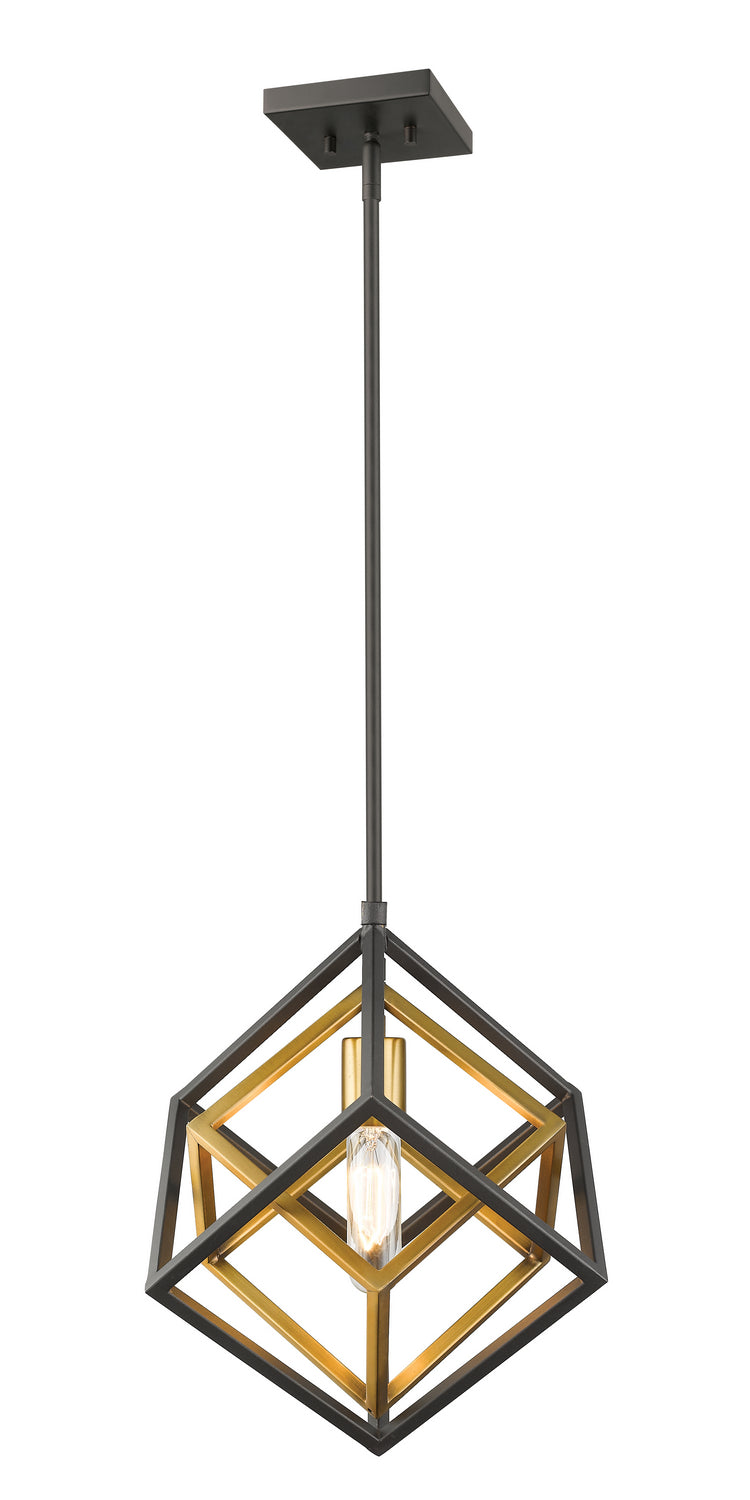Z-Lite Canada - One Light Pendant - Euclid - Olde Brass + Bronze- Union Lighting Luminaires Decor