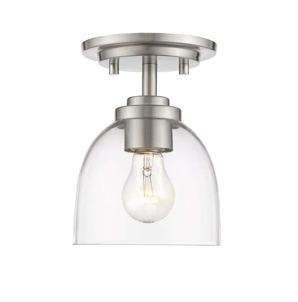 Z-Lite Canada - One Light Flush Mount - Ashton - Brushed Nickel- Union Lighting Luminaires Decor