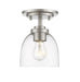 Z-Lite Canada - One Light Flush Mount - Ashton - Brushed Nickel- Union Lighting Luminaires Decor