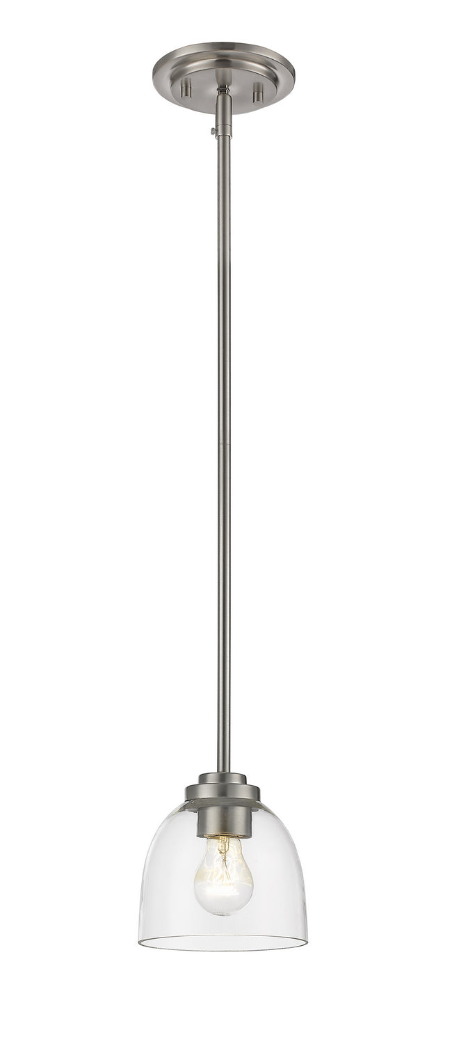 Z-Lite Canada - One Light Pendant - Ashton - Brushed Nickel- Union Lighting Luminaires Decor