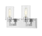 Z-Lite Canada - Two Light Vanity - Savannah - Chrome- Union Lighting Luminaires Decor