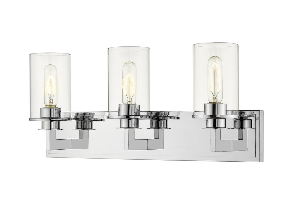 Z-Lite Canada - Three Light Vanity - Savannah - Chrome- Union Lighting Luminaires Decor