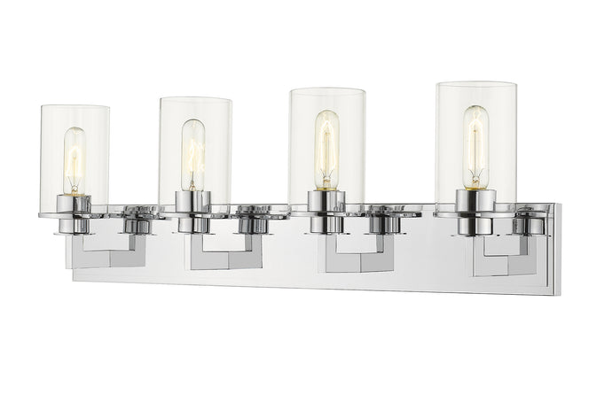 Z-Lite Canada - Four Light Vanity - Savannah - Chrome- Union Lighting Luminaires Decor