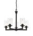 Z-Lite Canada - Five Light Chandelier - Savannah - Bronze- Union Lighting Luminaires Decor