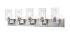 Z-Lite Canada - Five Light Vanity - Savannah - Brushed Nickel- Union Lighting Luminaires Decor