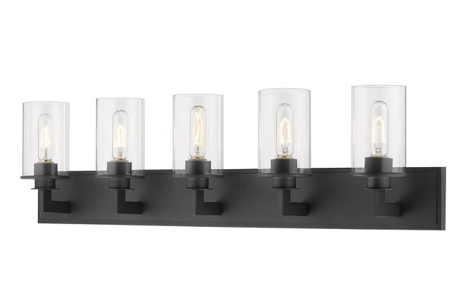 Z-Lite Canada - Five Light Vanity - Savannah - Bronze- Union Lighting Luminaires Decor