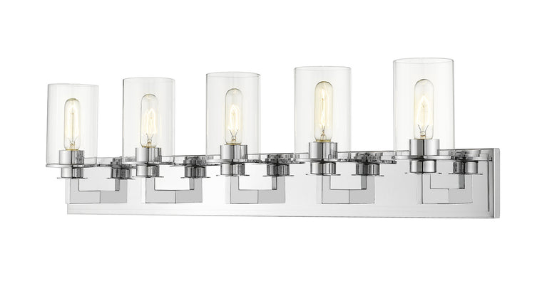 Z-Lite Canada - Five Light Vanity - Savannah - Chrome- Union Lighting Luminaires Decor